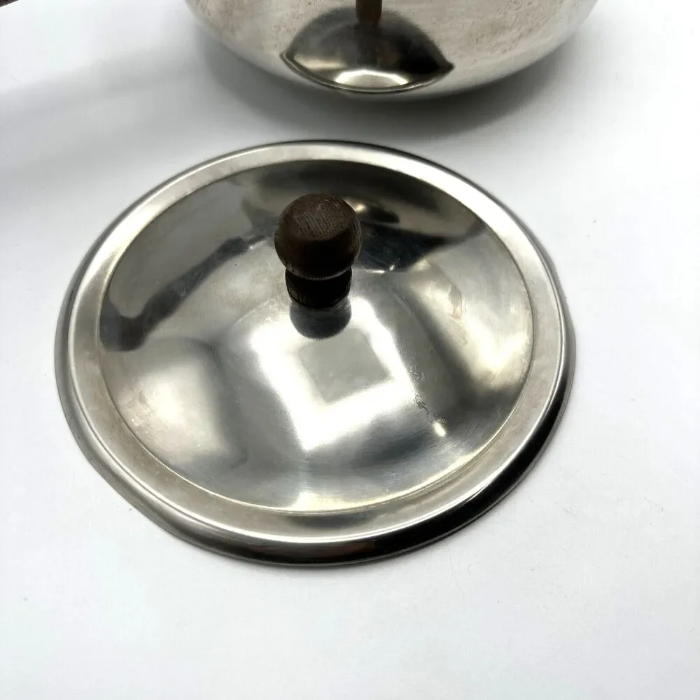 Stainless Steel Sauce Pot Wooden Handle made in Japan **SEE DESCRIP**